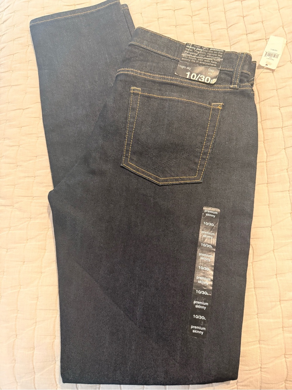 Gap Premium Skinny Jeans - Dark Indigo Blue 10/30 L